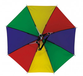 chapéu guarda-chuva multicolorido de 55cm