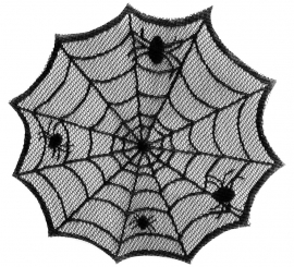 Spiderweb Embroidered Rug 30 cm