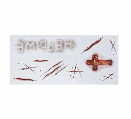 Tatuagens adesivas de feridas possuídas