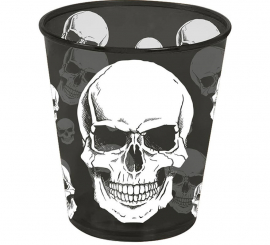 9x10 cm plastic skull glass