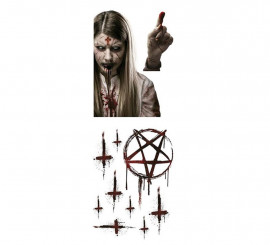 Window with Possessed Woman electrostatic sheet of 60x80 cm