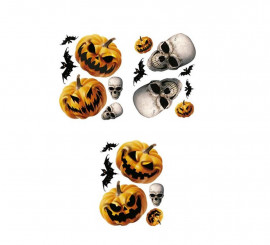 Pumpkins window electrostatic sheet 40 cm