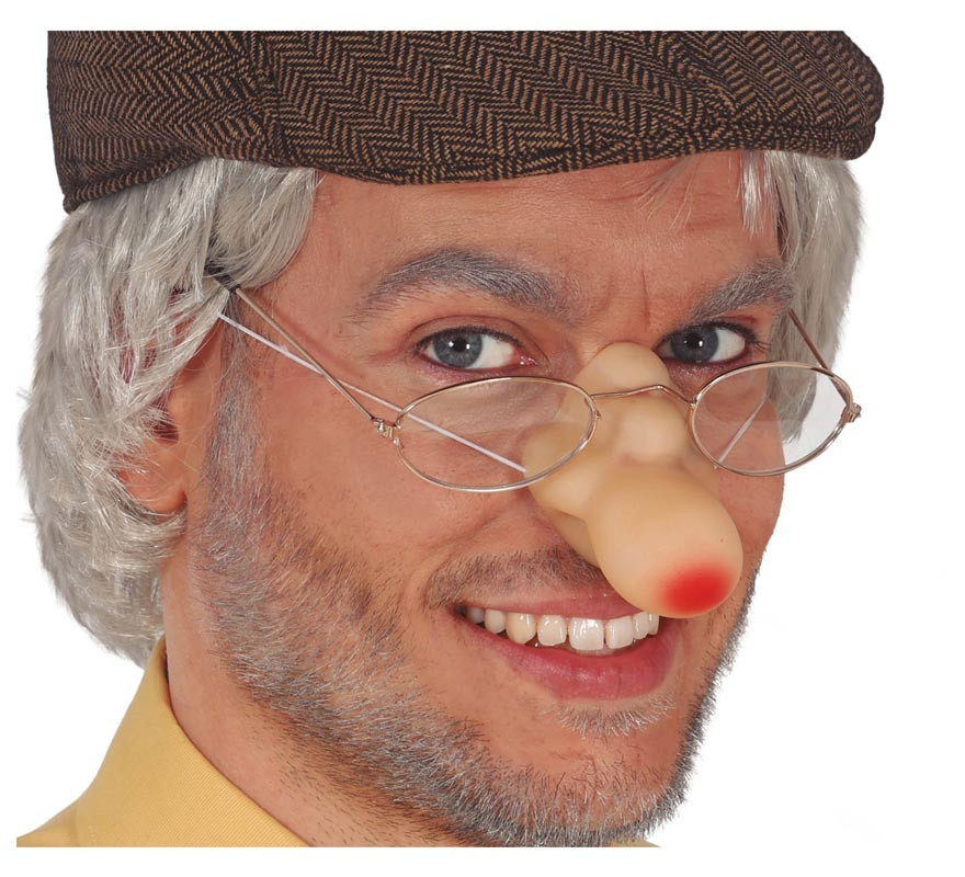 Nariz grotesco de látex-B