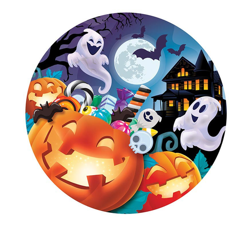 Pack of 6 Pumpkin Plates of 23 cm-B