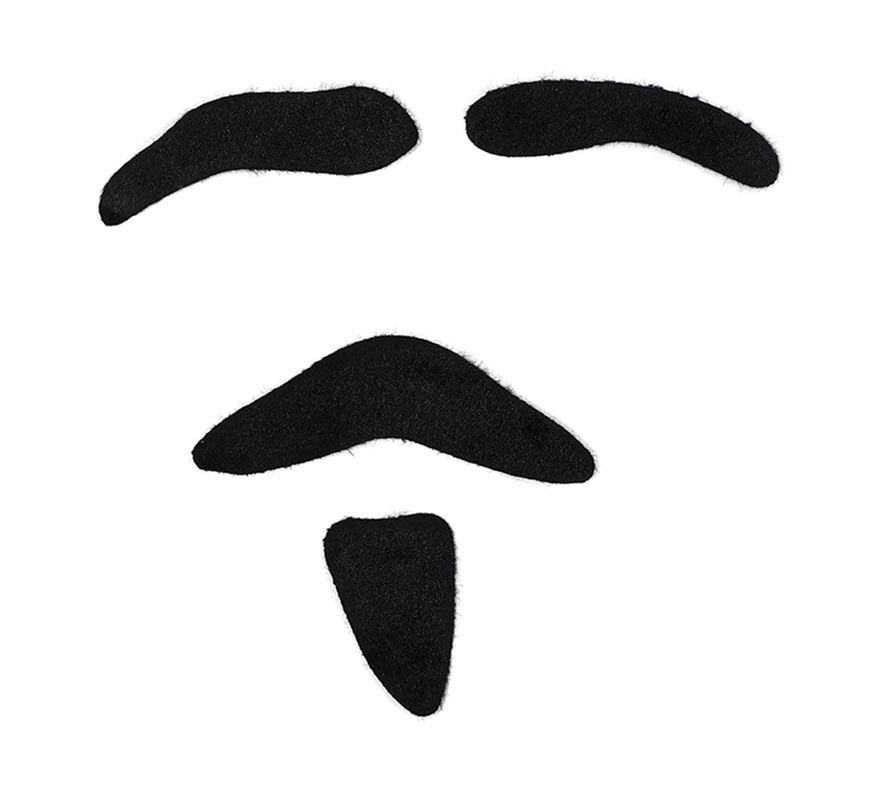 Devil Eyebrows, Mustache and Goatee Pack-B