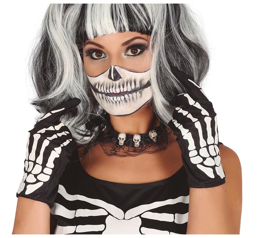 Pair of Skeleton Gloves for Halloween-B
