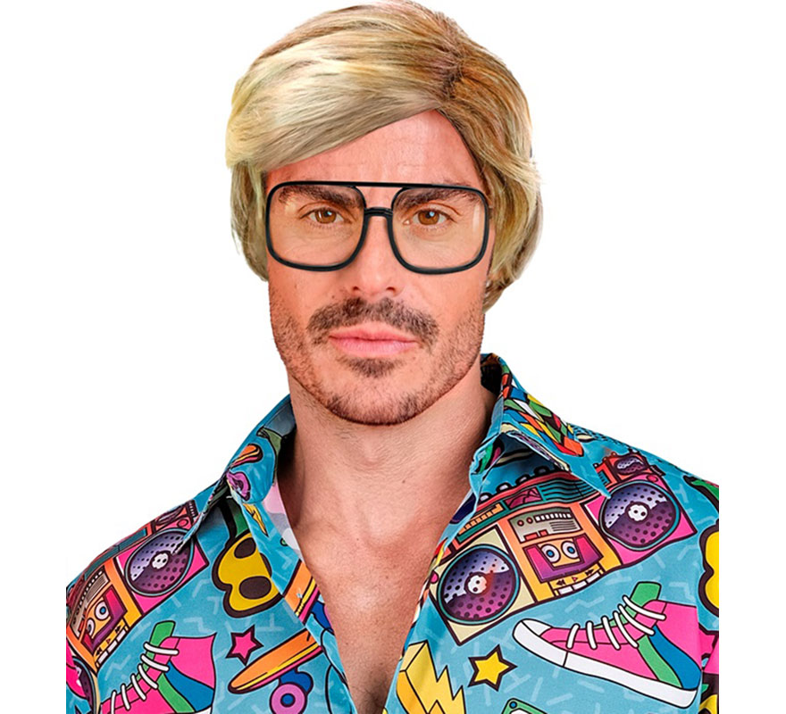 80s Blonde Wig for Men-B