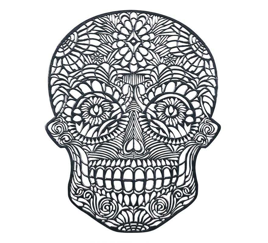 38 cm pvc skull trivet-B
