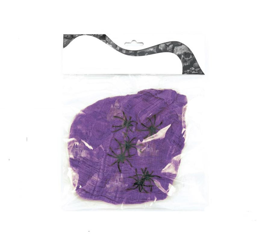 Cobweb with spiders of 100 g in various colors-B