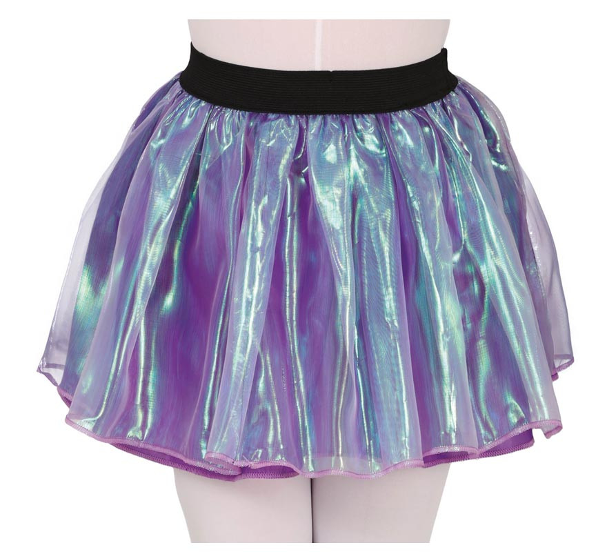 Children's 30 cm Iridescent effect tutu in various colors-B