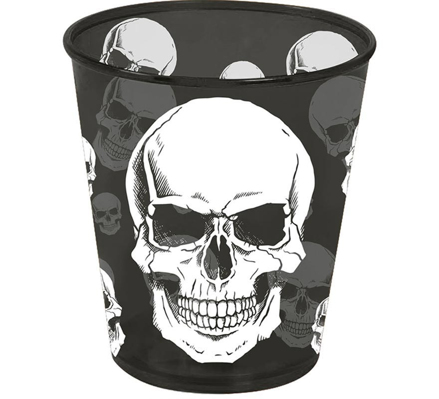 Vidro de caveira de plástico 9x10 cm-B