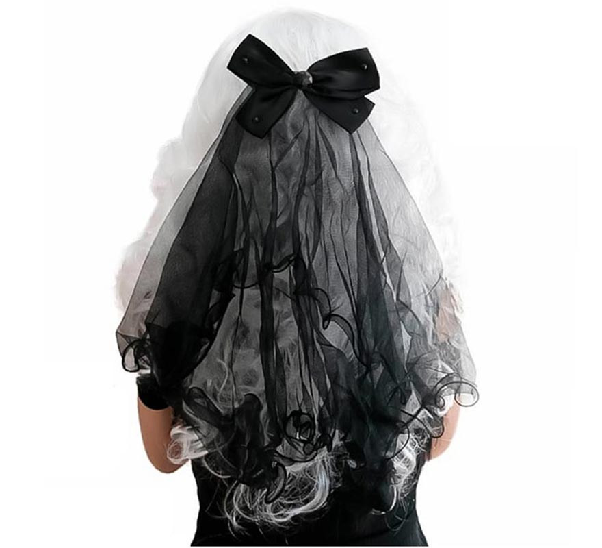 Long Veil with Bow in various colors-B