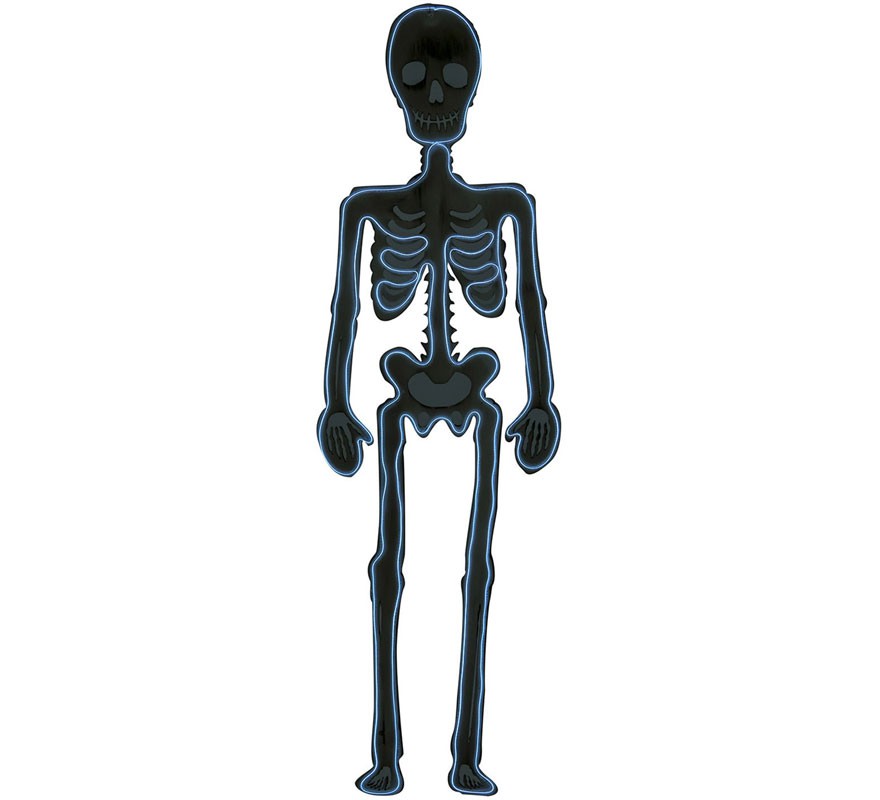 Silhueta de esqueleto fluorescente 90x30 cm Silhueta de esqueleto fluorescente 90x30 cm