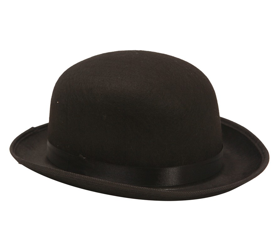 Black bowler hat