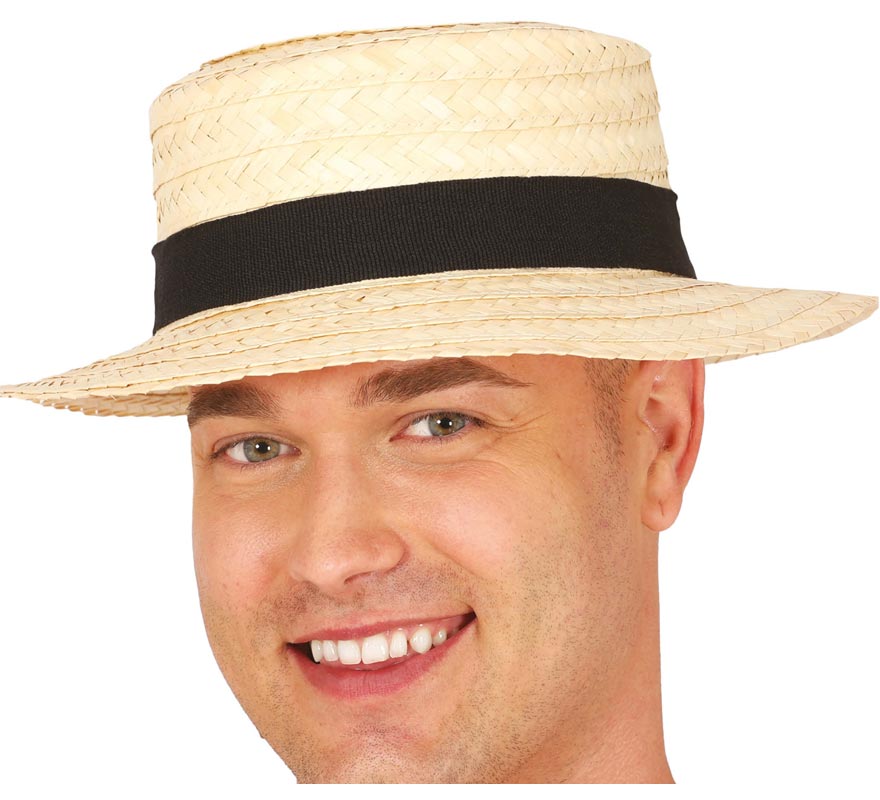 Canotier or Gondolier Hat