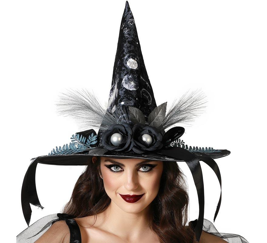 Black Feather Witch Hat Black Feather Witch Hat