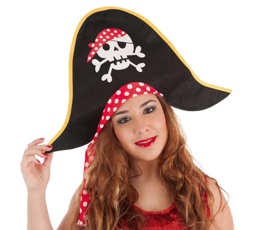 Pirate Hat with Polka Dots for women