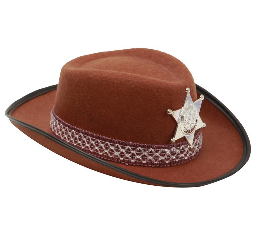 Chapéu de Cowboy marrom para crianças