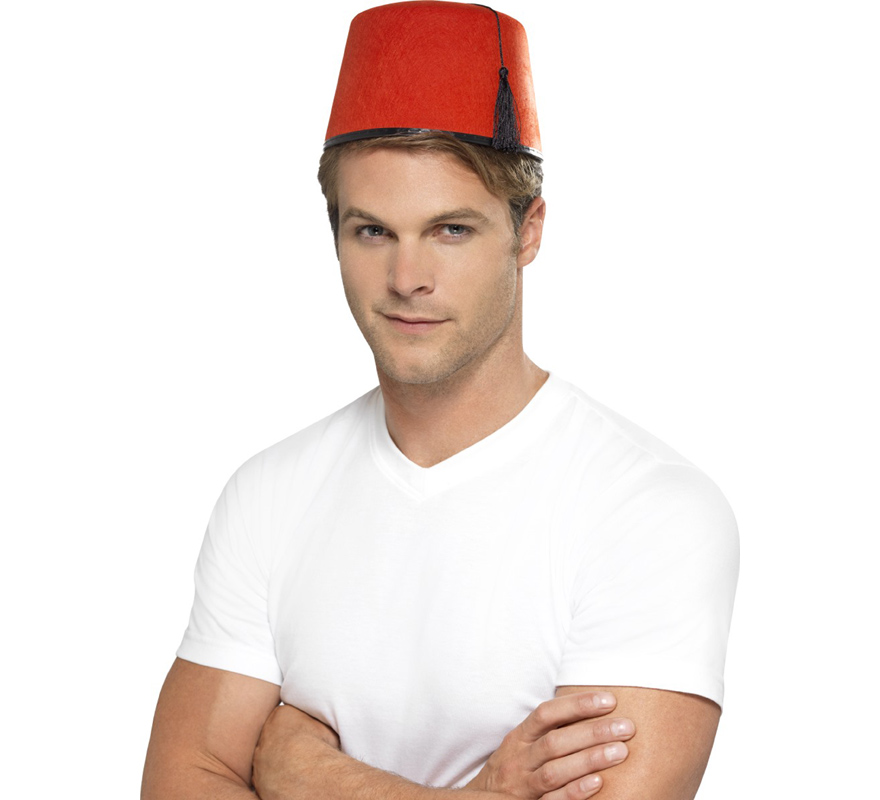 Maghrebi Red Fez Bonnet Hat