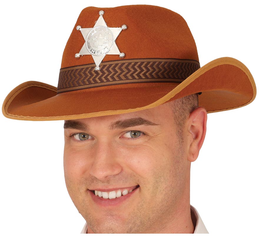 Brown Felt Sheriff Hat Brown Felt Sheriff Hat