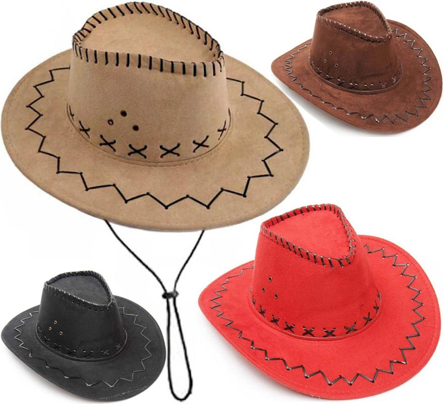 Chapéu de cowboy ou cowboy para crianças em várias cores