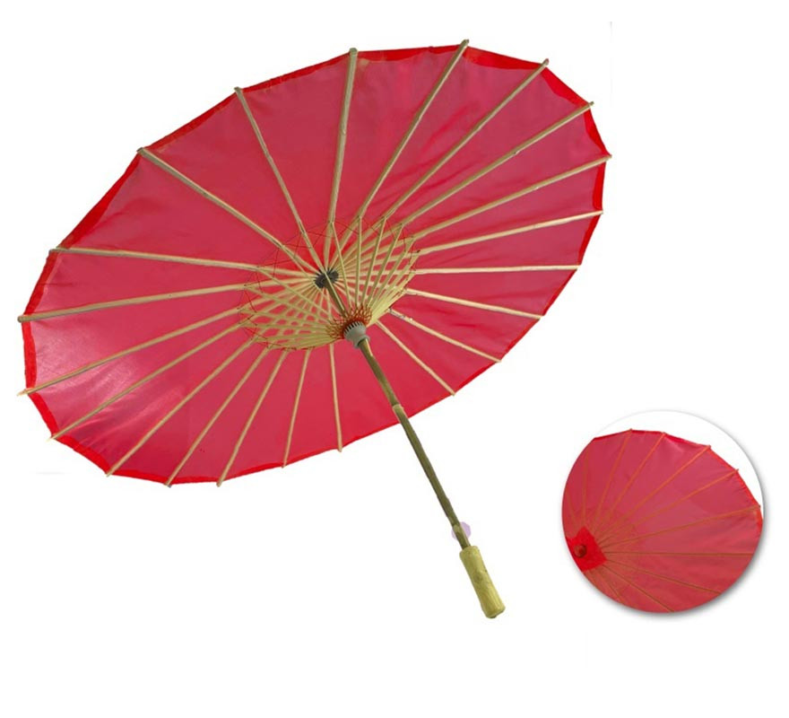 Chinese Smooth Red Parasol 85x52 cm Chinese Smooth Red Parasol 85x52 cm