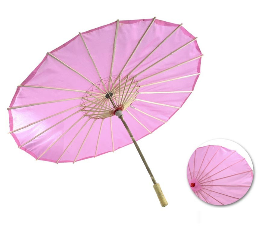 Chinese Smooth Pink Parasol 85x52 cm
