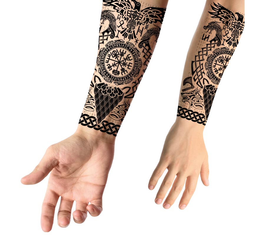 Tatuagem Viking com Símbolos
