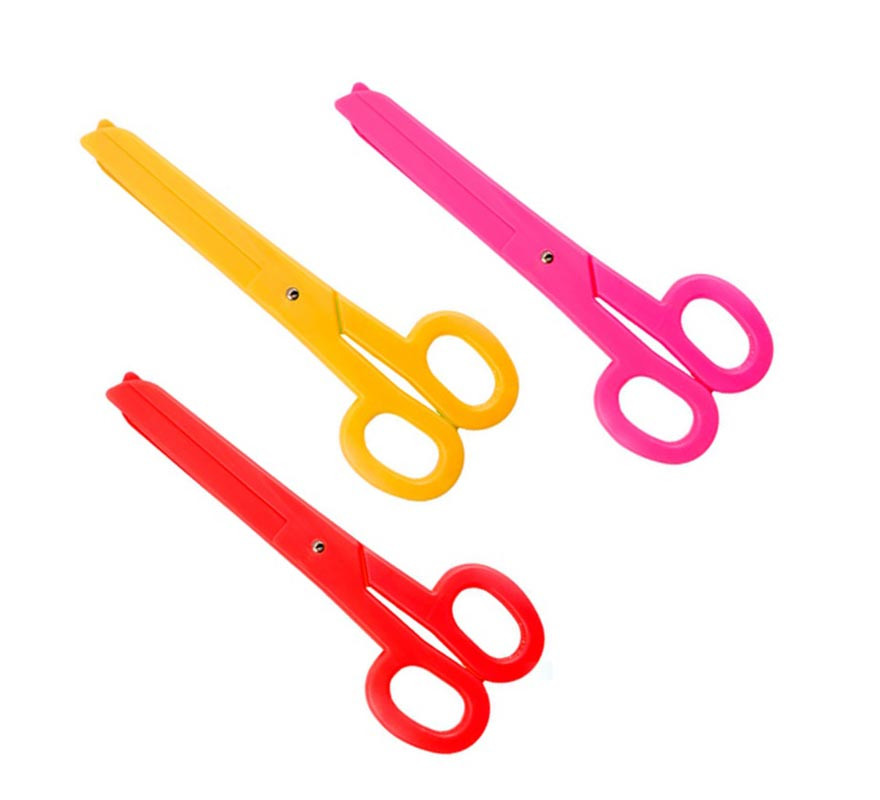 Giant classic scissors assorted colors of 38 cm