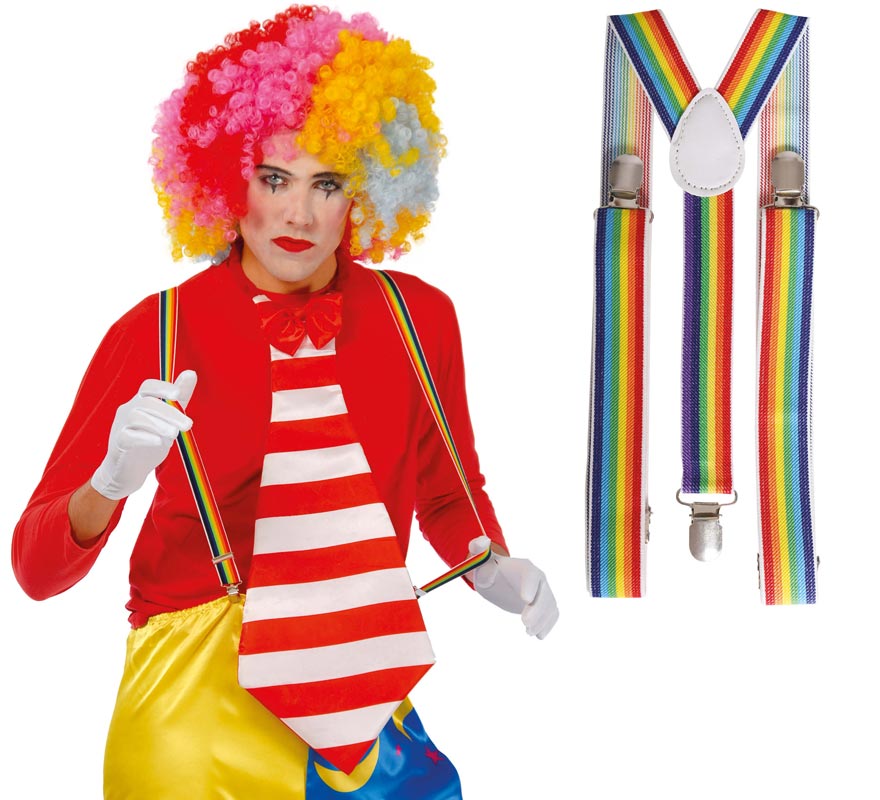 Correia de palhaço multicolorida