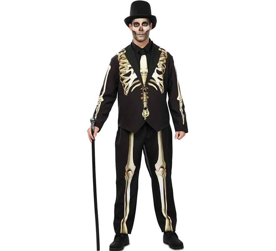 Funny Skeleton Costume with Distressed Effect for Men Funny Skeleton Costume with Distressed Effect for Men