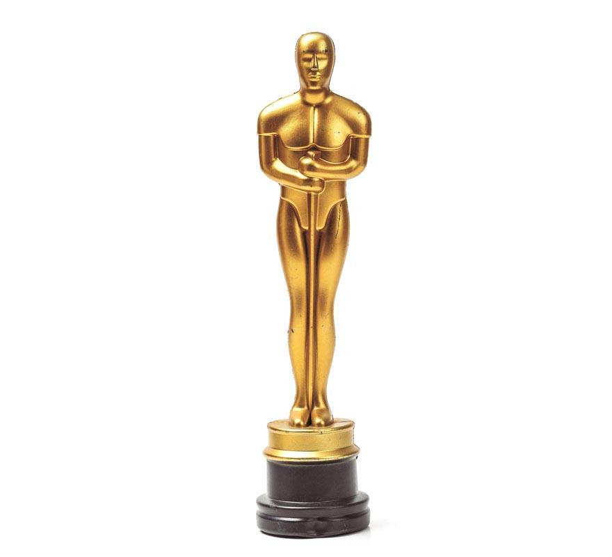 Imitation gold Oscar trophy 32 cm