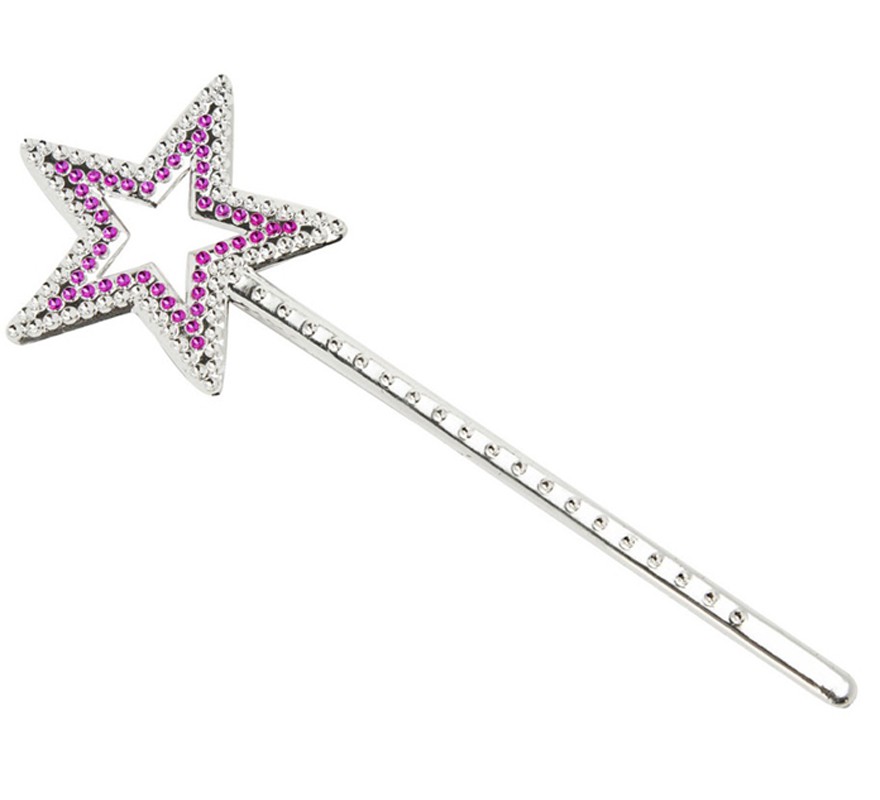 Small wand with Pink Star 23 cm Small wand with Pink Star 23 cm