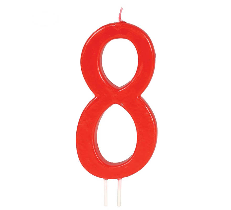 Vela Vermelha nº 8 de 12 cm