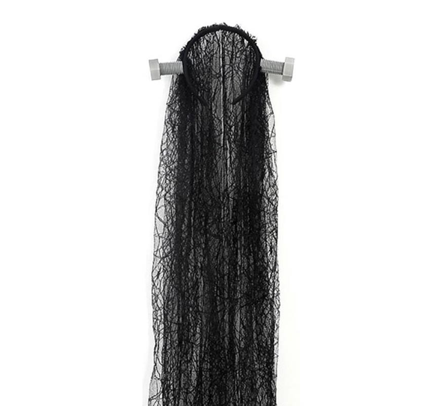 Véu de Viúva e Diadema com parafuso